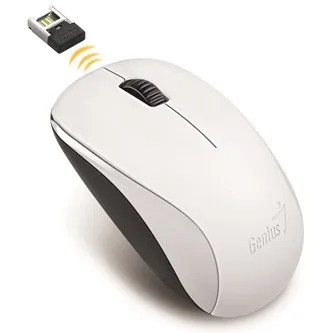 Genius Myš NX-7000 31030027401, 1200DPI, 2.4 [GHz], optická, 3tl., bezdrátová USB, bílá, 1 ks AA