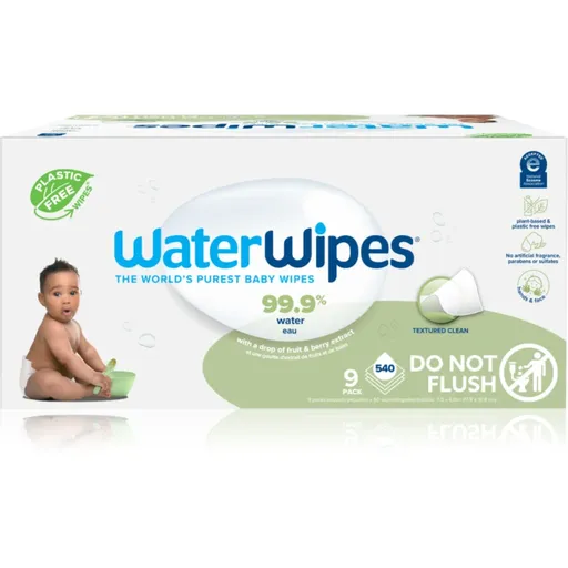 WaterWipes Baby Wipes Sopaberry 9 Pack detské jemné vlhčené obrúsky 9x60 ks