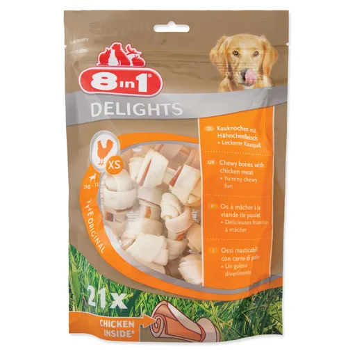 8IN1 Delights kosť žuvacia XS 21 kusov