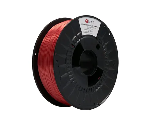 C-Tech 3DF-P-SPLA1.75-3031 3D filament, PREMIUM LINE, Silk PLA, orientálna červená, RAL3031, 1,75mm, 1kg