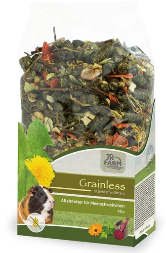 JR FARM Grainless Mix kompletné bezobilninové krmivo pre morčatá 650g