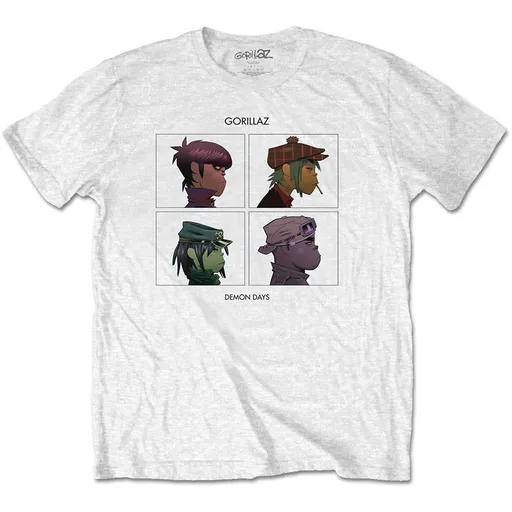 Gorillaz tričko Demon Days Biela XXL