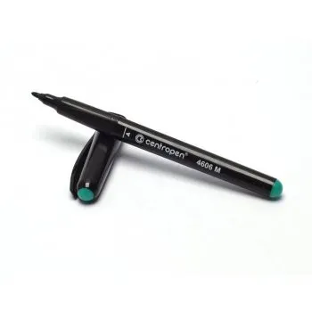 Popisovač Centropen 4606 CD/DVD/BD zelený valcový hrot 1mm
