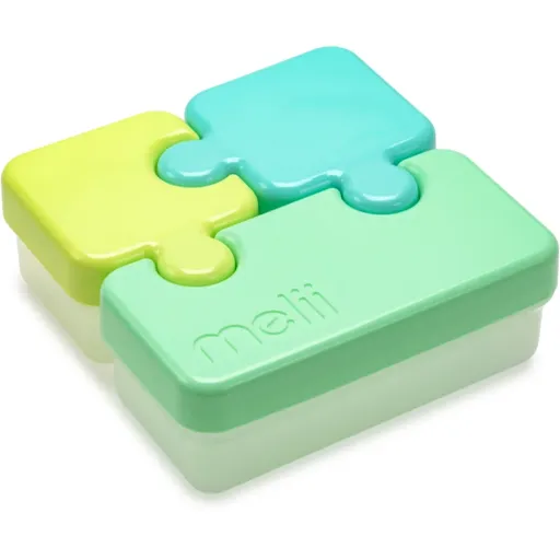Melii Puzzle Container desiatový box Blue & Mint 850 ml
