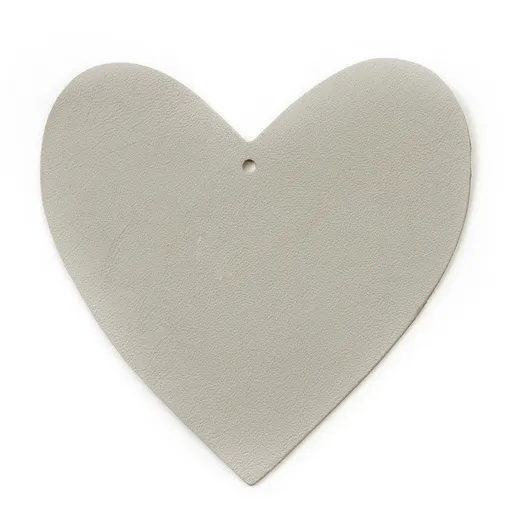 Svetlosivá vianočná ozdoba srdca 619-1212-20