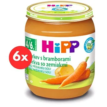 HiPP BIO Karotka so zemiakmi – 6× 125 g (9062300400530)