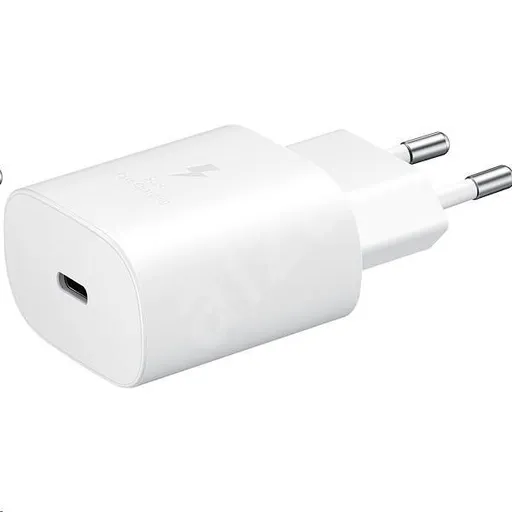 Samsung cestovná nabíjačka EP-TA800NWE, Quickcharge 25W, USB-C, biela