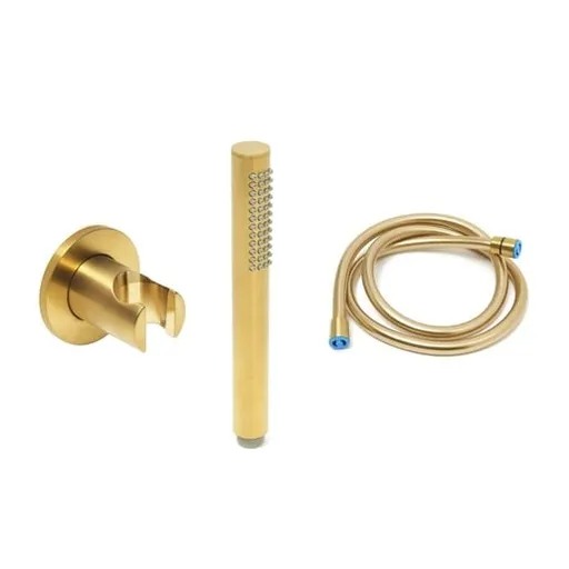 Sprchová hlavica s hadicou SAT Dark brúsené zlato SATBSDPDABZSET