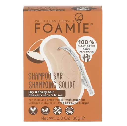 FOAMIE Tuhý šampón pre suché a kučeravé vlasy Kiss Me Argan Shampoo Bar 80 g