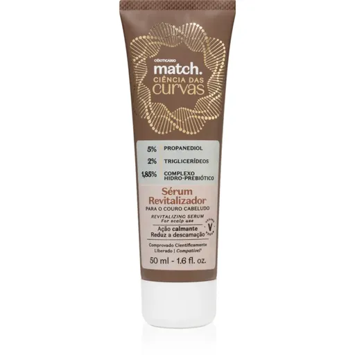 oBoticário Match. Science of Curves revitalizačné sérum pre pokožku hlavy 50 ml