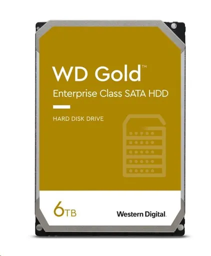 WD GOLD WD6004FRYZ 6TB SATA/6Gb/s 256MB cache 7200 ot., CMR, Enterprise
