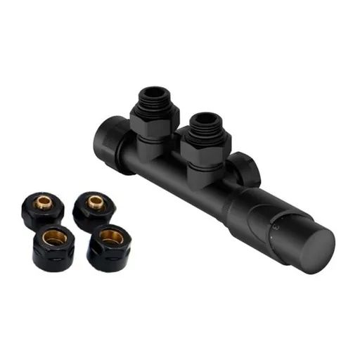 HOPA Hybrid-Sada ventil pre ústredné vykurovanie čierna VENTILSADASPB