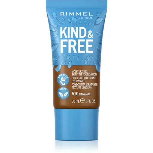 Rimmel Kind & Free Moisturising Skin Tint ľahký hydratačný make-up odtieň 510 Cinnamon 30 ml