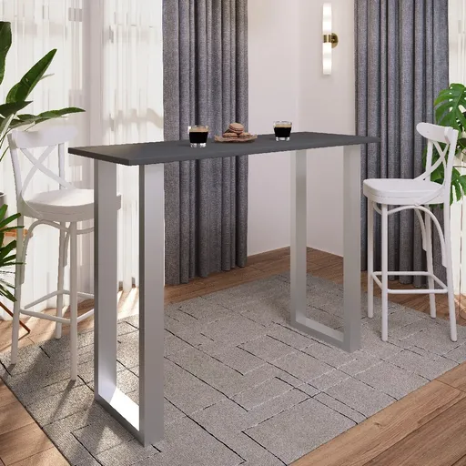 Barový stůl VCM „Xona 140x50“, antracit