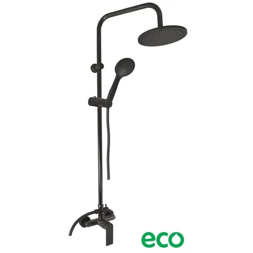 RAV SLEZÁK Nil sprchový systém s pákovou batériou matná čierna nl182.5/7cmat NL182.57CMAT