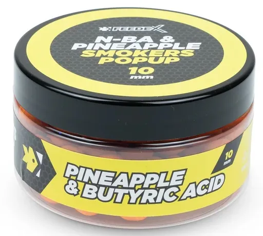 Feeder expert plávajúce boilie smokers pop-up 100 ml 10 mm - butyric ananás
