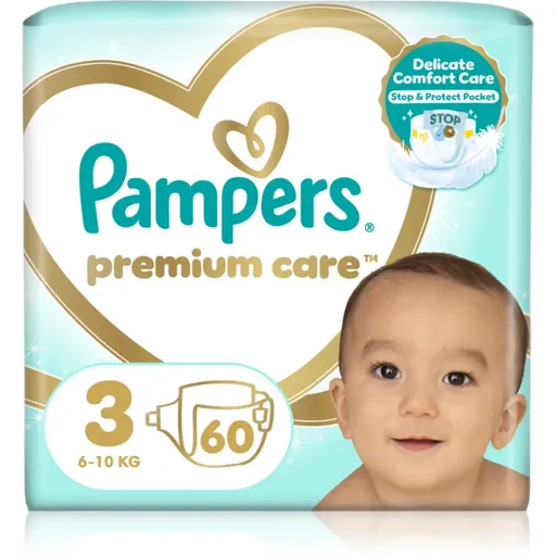 Pampers Premium Care Size 3 jednorazové plienky 6-10 kg 60 ks