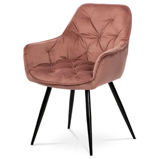 Jedálenská stolička Autronic 61x86 cm ružová látka DCH-421 PINK4
