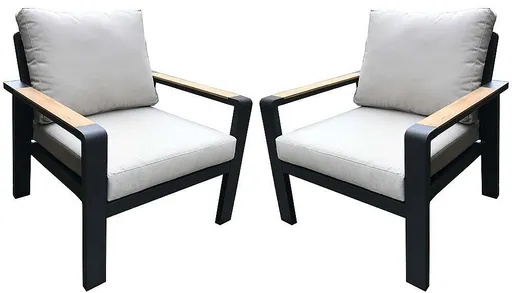 Hliníkové kreslá WATFORD DUO (2 ks)