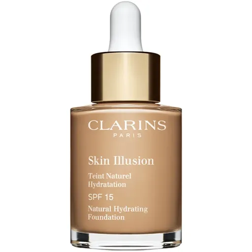 Clarins Skin Illusion Natural Hydrating Foundation rozjasňujúci hydratačný make-up SPF 15 odtieň 111N Auburn 30 ml
