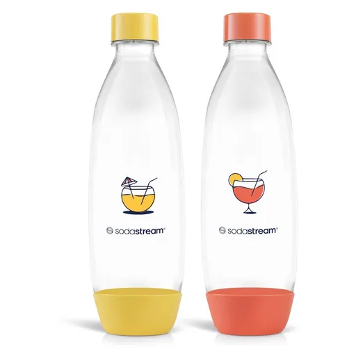 SODASTREAM Fľaša FUSE orange & yellow do umývačky 2 x 1 liter