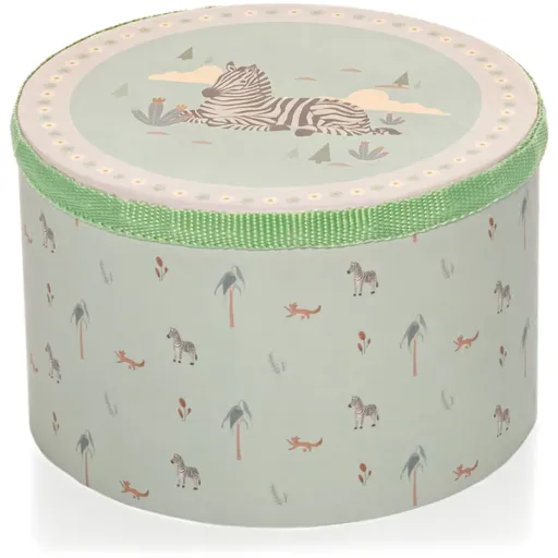 Zopa Wooden Drum hudobná hračka z dreva Mint 1 ks