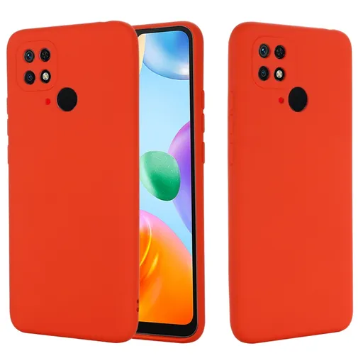 RUBBER Ochranný kryt Xiaomi Redmi 10C červený