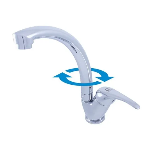 RAV SLEZÁK Sázava drezová batéria s otočným ramienkom chróm sa306.0/3 SA306.03