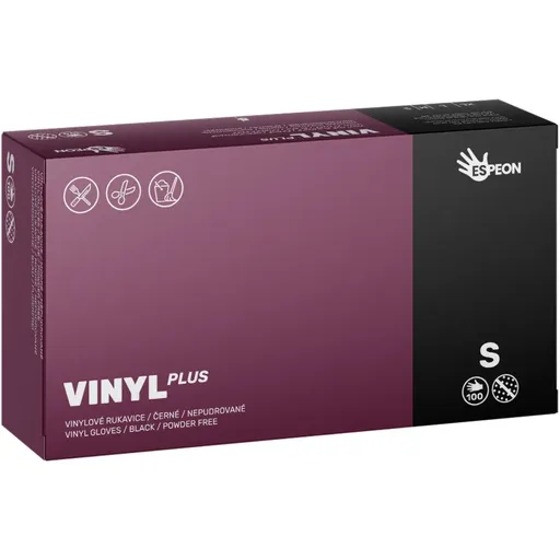 Espeon Vinyl Plus vinylové nepudrované rukavice veľkosť S 100 ks
