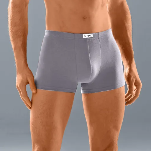 Jednofarebné boxerky s pružným pásom, súprava 5 ks