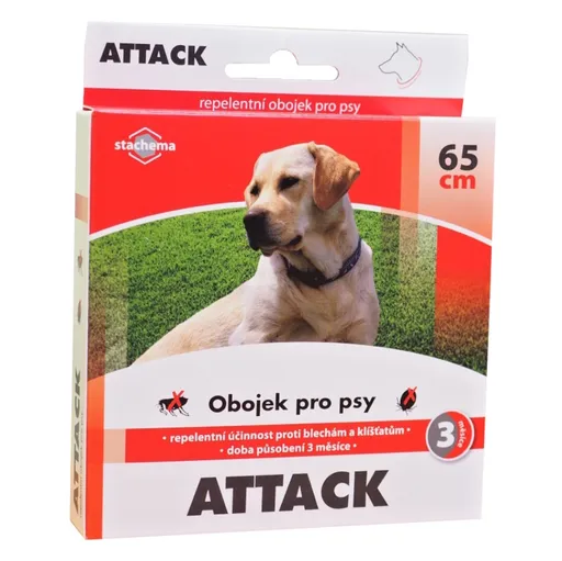 ATTACK Antiparazitárny obojok pre psov 65 cm