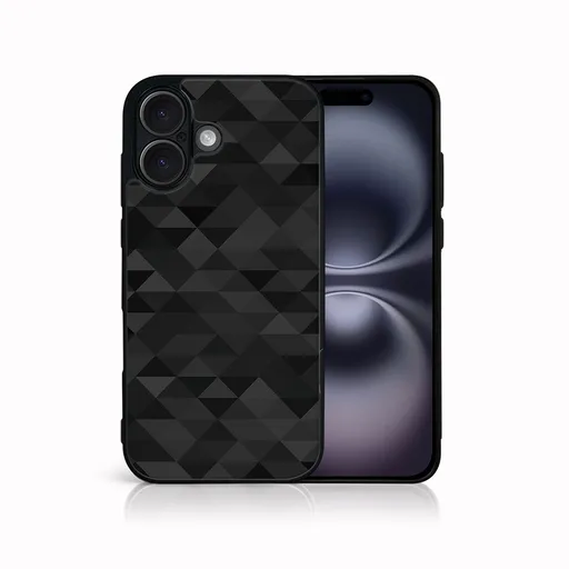 MY ART Ochranný kryt pre Apple iPhone 16 BLACK TRIANGLES (232)