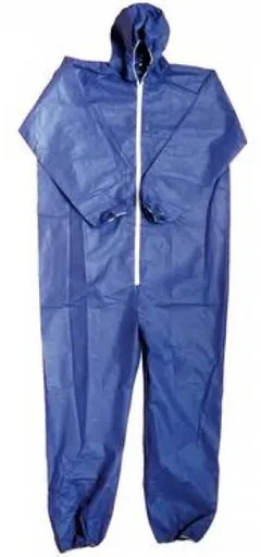 Overal jednorázový modrý s kapucňou veľ. XL