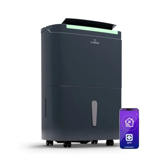 Klarstein DryFy Connect 50 Smart, Odvlhčovač, WiFi, Kompresia, 50l/d, 70-100m²