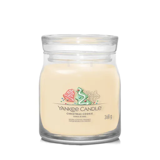 YANKEE CANDLE Signature Vonná sviečka stredná 2 knôty Christmas Cookie 368 g