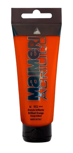 MAIMERI ACRILICO - Akrylové farby 052 - brilliant orange, 0,2 L
