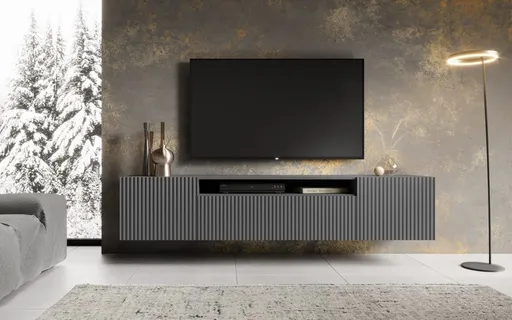 ArtAdrk TV stolík NOEMI závesný | grafit