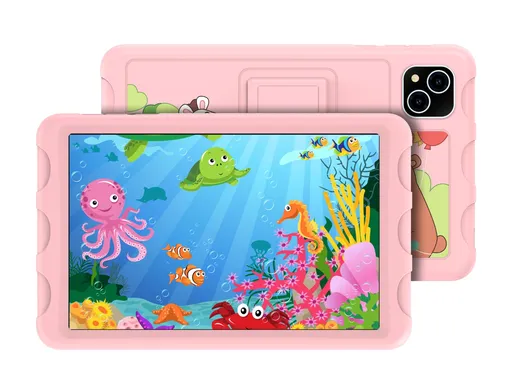 iGET SMART W8 Kids Pink - 8" IPS/1280x800/Octa Core/4GB+64GB/WiFi/BT/4000mAh/Android 14/púzdro/ružová