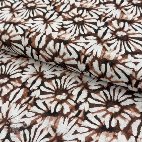 Viskóza s ľanom Dandelions digital print