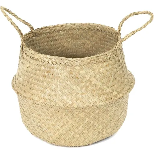 Compactor Pletený úložný košík z morskej trávy Belly, 35 x 32 cm, prírodná, M