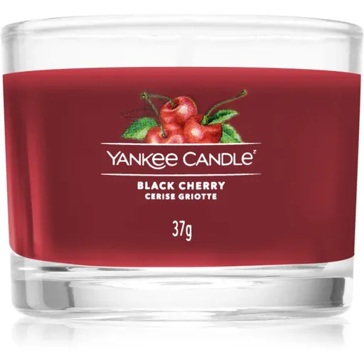 Yankee Candle Black Cherry votívna sviečka glass 37 g