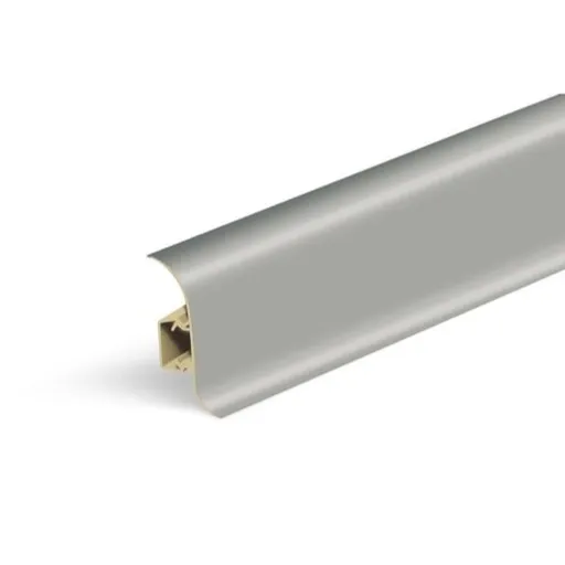 Lišta soklová Naturel sivá , PVC dĺžka 250 cm, výška hrany 56 mm, NATNGF003