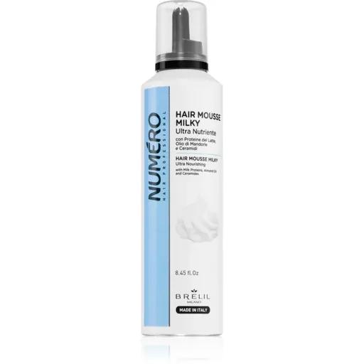 Brelil Professional Milky Ultra Nutriente Hair Mousse pena pre všetky typy vlasov 250 ml