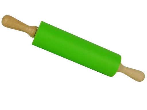 MAKRO - Valček na cesto drevo / silikón, rôzne farby