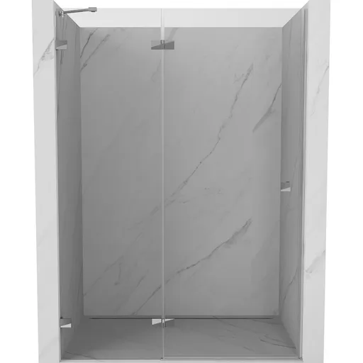 MEXEN/S - Lunar sprchové dvere krídlové ľavé 135, transparent, chróm 834-135-000-01-00-L