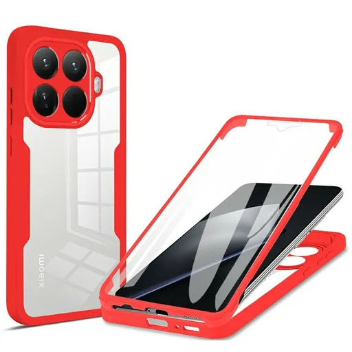 DUAL Obojstranný obal s fóliou Xiaomi 15T Pro červený