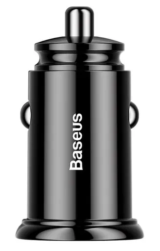 Baseus rýchlonabíjačka do auta 2xUSB QC3.0 30W čierna