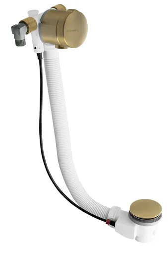 Polysan Polysan, Vaňová súprava s napúšťaním, bovden, dĺžka 975mm, zátka 72mm, zlato matná, 71686GB