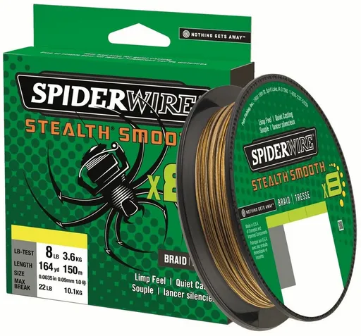 Spiderwire splietaná šnúra stealth smooth 8 camo 150 m - 0,06 mm 5,4 kg