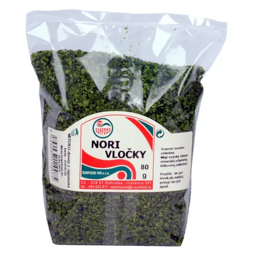 SUNFOOD Nori vločky 80 g